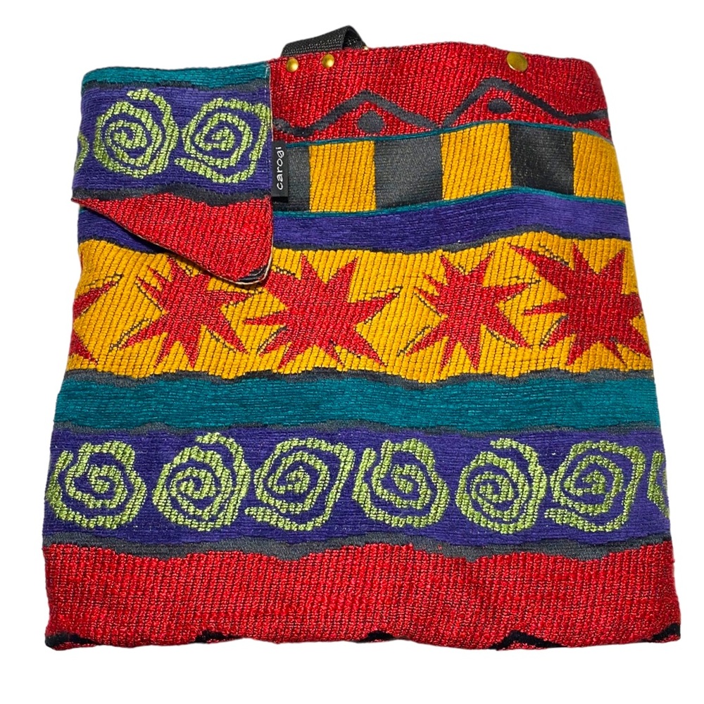 Carson Rogers 4-Way Carogi Convertible Messenger Bag Backpack - GUC Red Tapestry